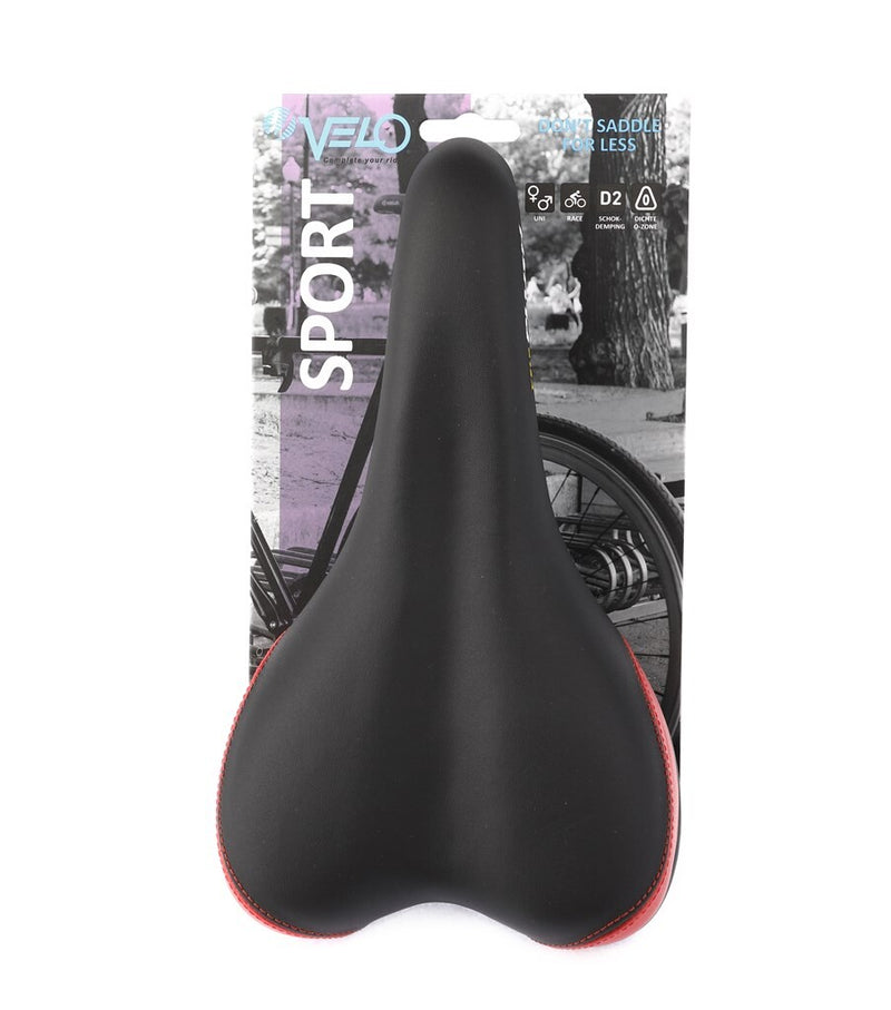 Laden Sie das Bild in Galerie -Viewer, Velo zadel Plush Sport VL-3011 zwart rood