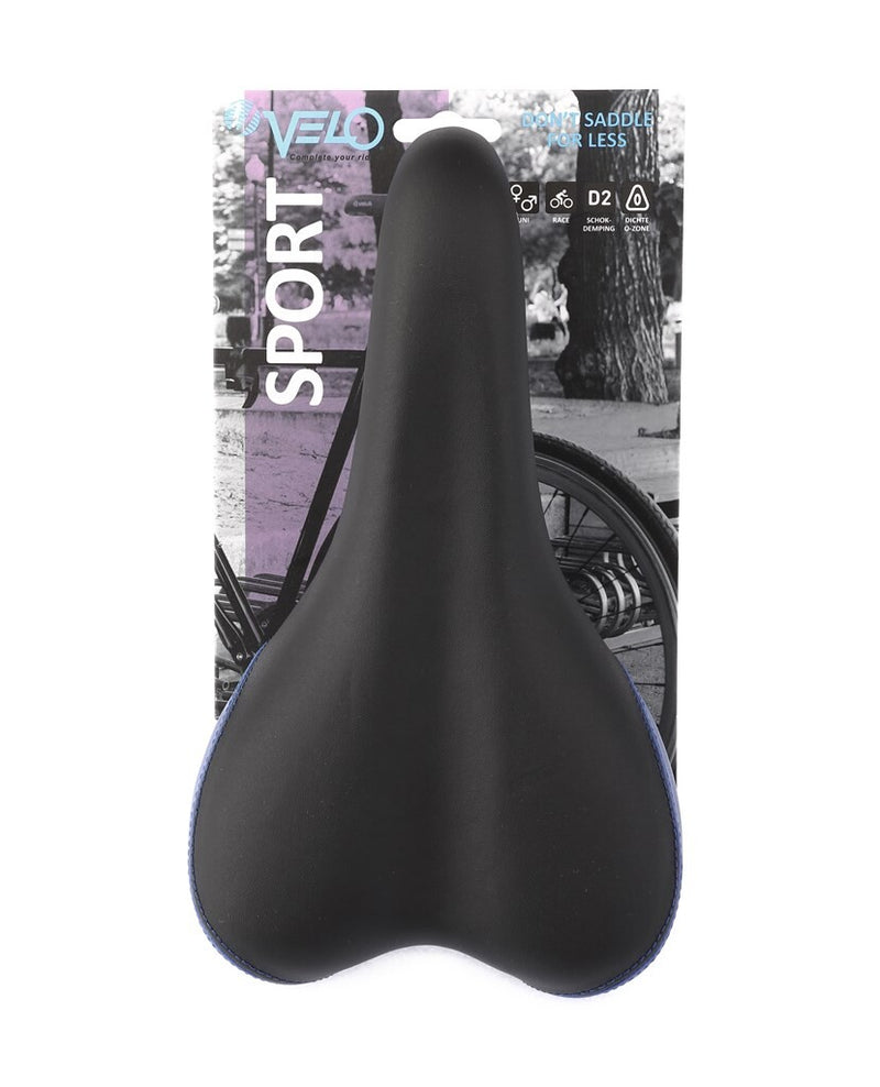 Laden Sie das Bild in Galerie -Viewer, Velo zadel Plush Sport VL-3011 blauw zwart