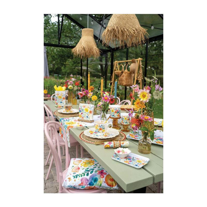 Load image into Gallery viewer, Ambiente tray vibrant spring white
