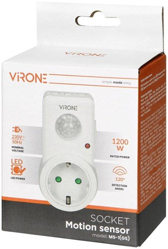 Afbeelding laden in galerijviewer, Enzo virone bewegingsmelder stopcontactmodel wit - 3900340