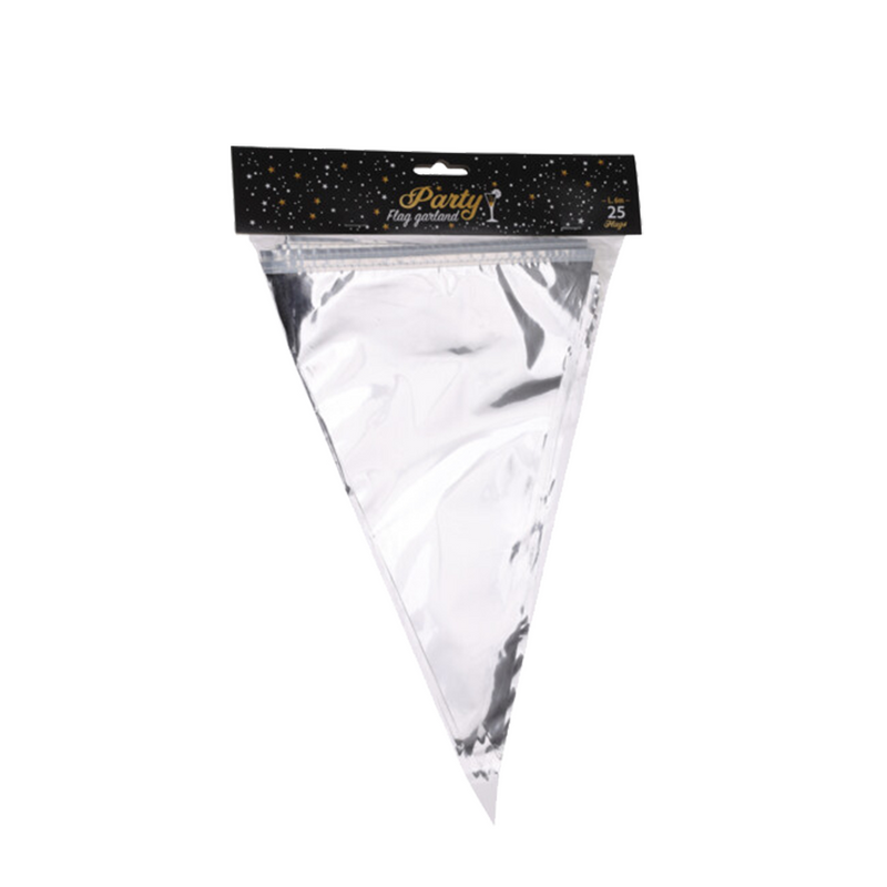 Cargue la imagen en el visor de la galería, Vlaggenlijn zilver 600cm