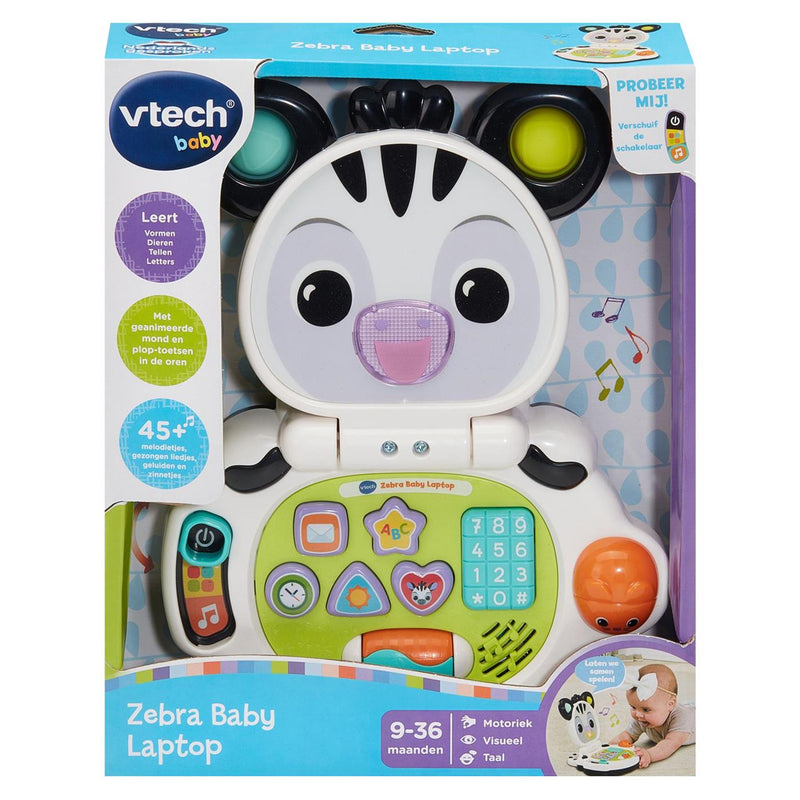Afbeelding laden in galerijviewer, Vtech zebra baby laptop zebra baby laptop