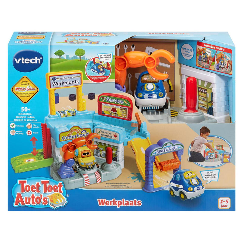 Afbeelding laden in galerijviewer, Vtech toet toet auto's werkplaats