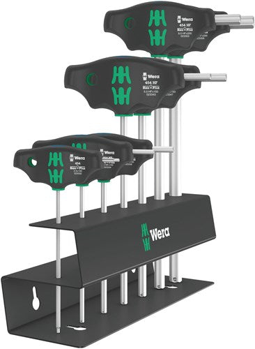 ギャラリービューアに画像をロードする, Wera 454 7 hf set 2 | t-greep set binnenzeskant | hex-plus met vasthoudtfunktie | 7-delig - 05023453001
