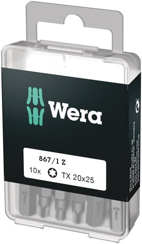 Load image into Gallery viewer, Wera 867 1 z torx® bits, tx 20 x 25 mm (10 bits pro box) - 1 stuk(s) - 05072408001