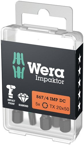 ギャラリービューアに画像をロードする, Wera 867 4 imp dc diamond impaktor torx® bits tx 20x50 05057664001