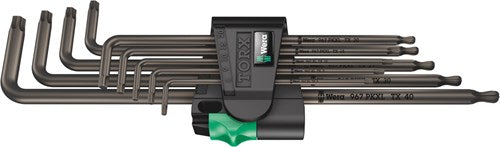 Load image into Gallery viewer, Wera 967 9 tx xl 1 torx® stiftsleutelset, lang, 9 -delig - 1 stuk(s) - 05024460001