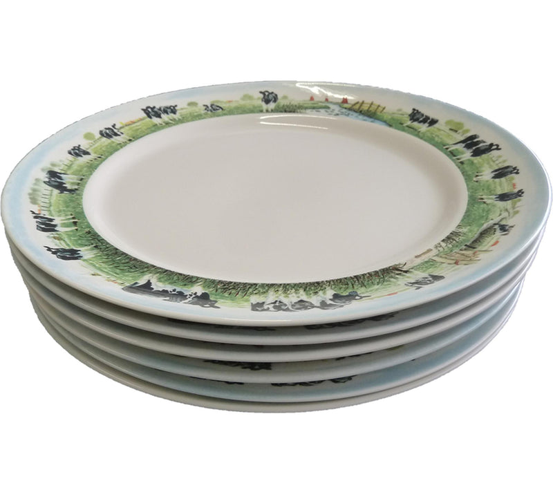 Cargue la imagen en el visor de la galería, Wiebe van der zee bord ø25cm doos a 6 stuks porselein