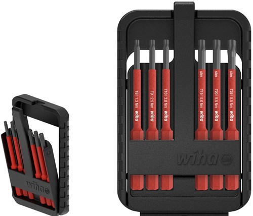 ギャラリービューアに画像をロードする, Wiha bitset slimbit electric torx® 7-delig incl. slimbit-box - 43153 - 43153