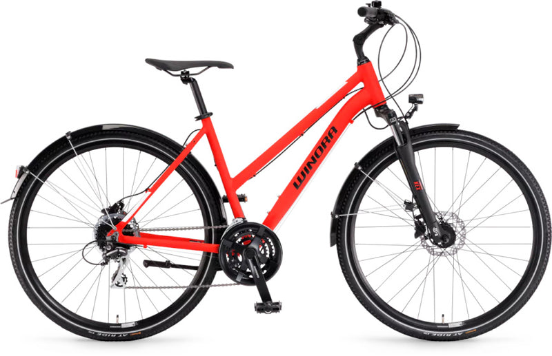 Load image into Gallery viewer, Winora domingo 24 sport 28 inch 48 cm dames 24v rood