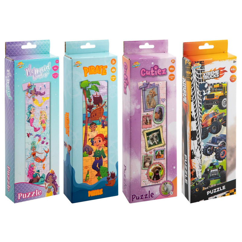 ギャラリービューアに画像をロードする, Toy universe puzzel long 48pcs 25x9x4cm 4ass fsc