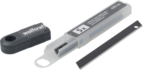 Load image into Gallery viewer, Wolfcraft abbrechklingen | 9mm | pro-sharp zwart | 5 stuks - 4207000
