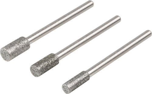 Load image into Gallery viewer, Wolfcraft diamantslijpstift-set | cilindervormig | 3-delig | 1 set - 5987000