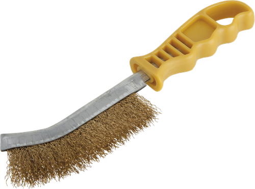 Load image into Gallery viewer, Wolfcraft handdraadborstel | messing | 265mm | 1 stuk - 2716000