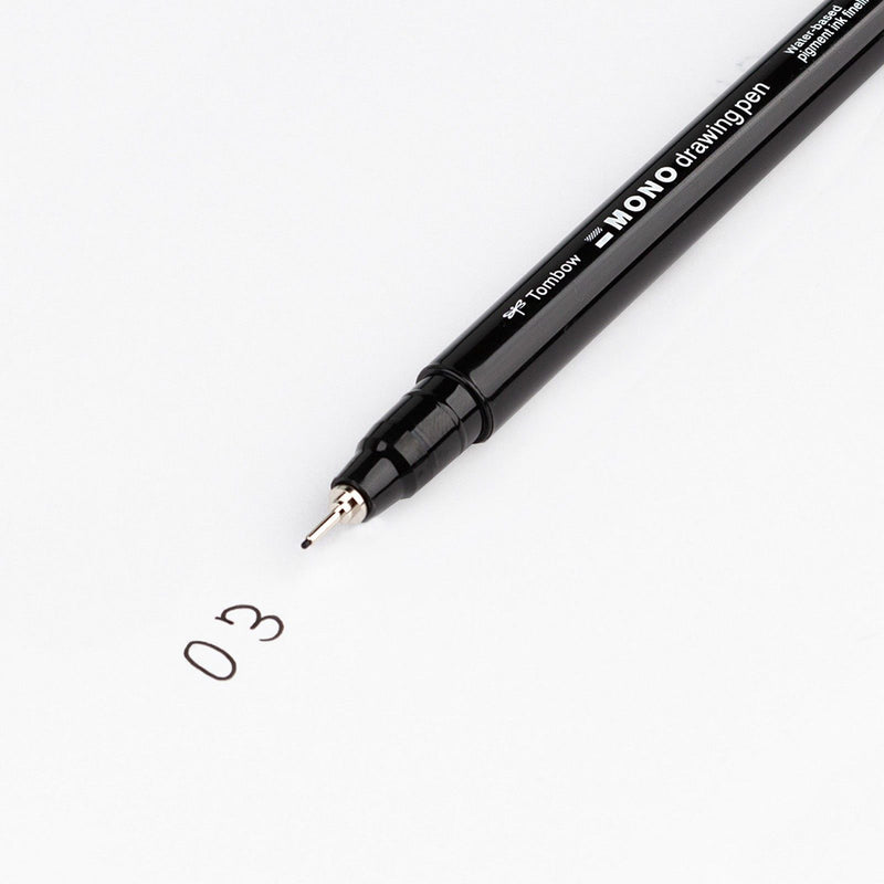Load image into Gallery viewer, Tombow • fineliner mono drawing pen, line width 03 (approx. 0.35 mm), black