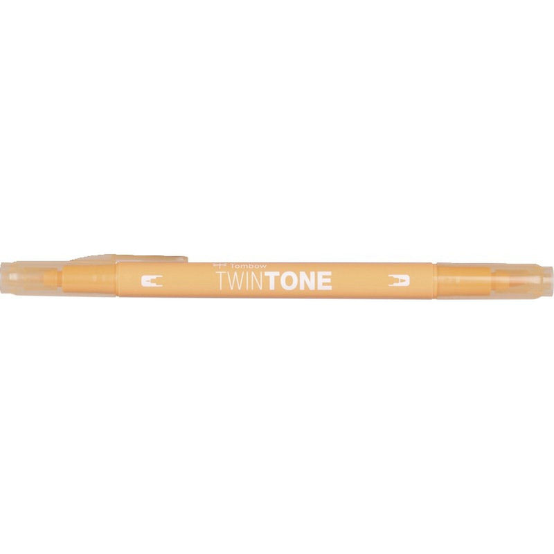 Load image into Gallery viewer, Tombow • twintone dual-tip brushpen honey orange