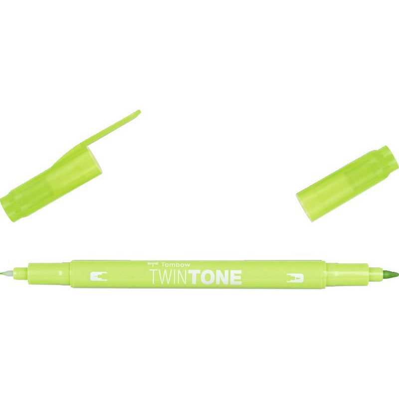 Load image into Gallery viewer, Tombow • twintone dual-tip brushpen lime green