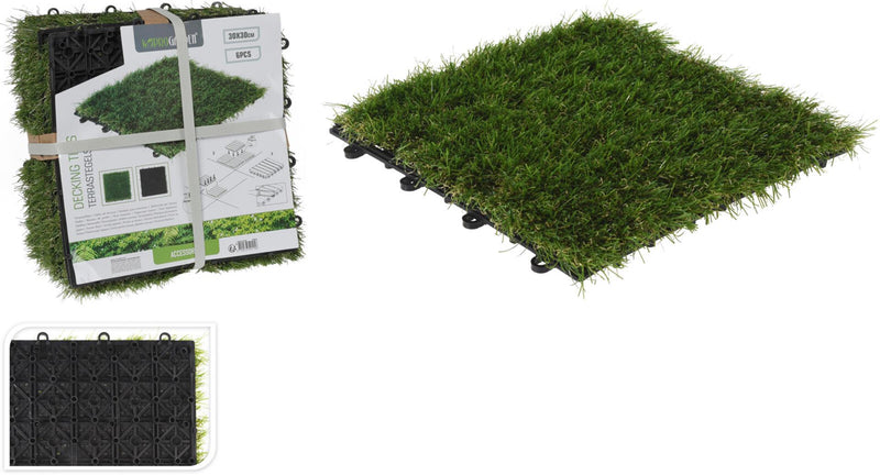 ギャラリービューアに画像をロードする, Pro garden terrastegels gras set a 6 terrastegels gras set a 6 30x30cm
