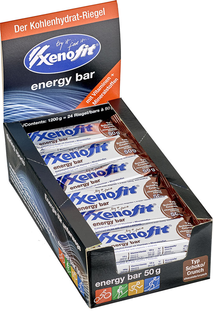 Load image into Gallery viewer, Xenofit energy bar 24x50g box