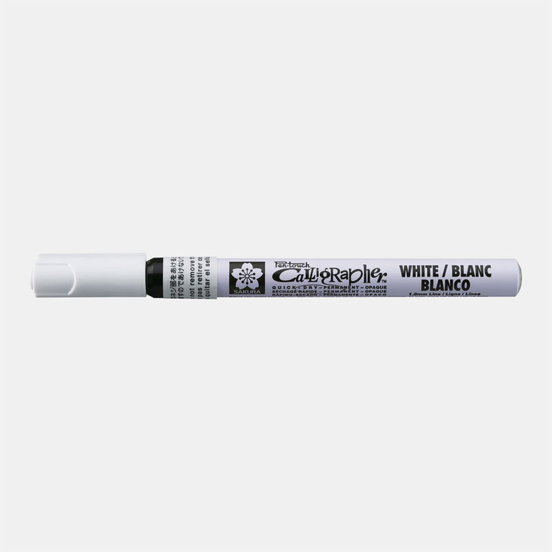 Load image into Gallery viewer, Sakura • pen-touch kalligrafie pen fijn wit