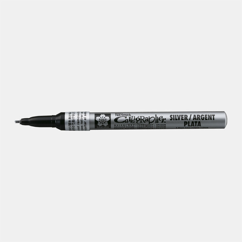 Cargue la imagen en el visor de la galería, Sakura • pen-touch kalligrafie pen fijn zilver