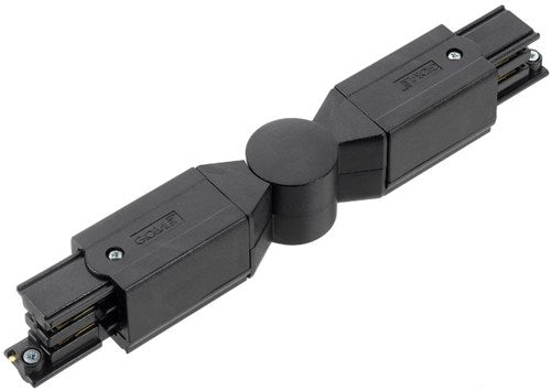 Cargue la imagen en el visor de la galería, Enzo xts hoekstuk instelbaar tbv. rail 3-fasen zwart - 5050044