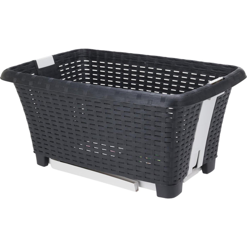 Laden Sie das Bild in Galerie -Viewer, Excellent houseware wasmand met poten 60x40x60cm antraciet