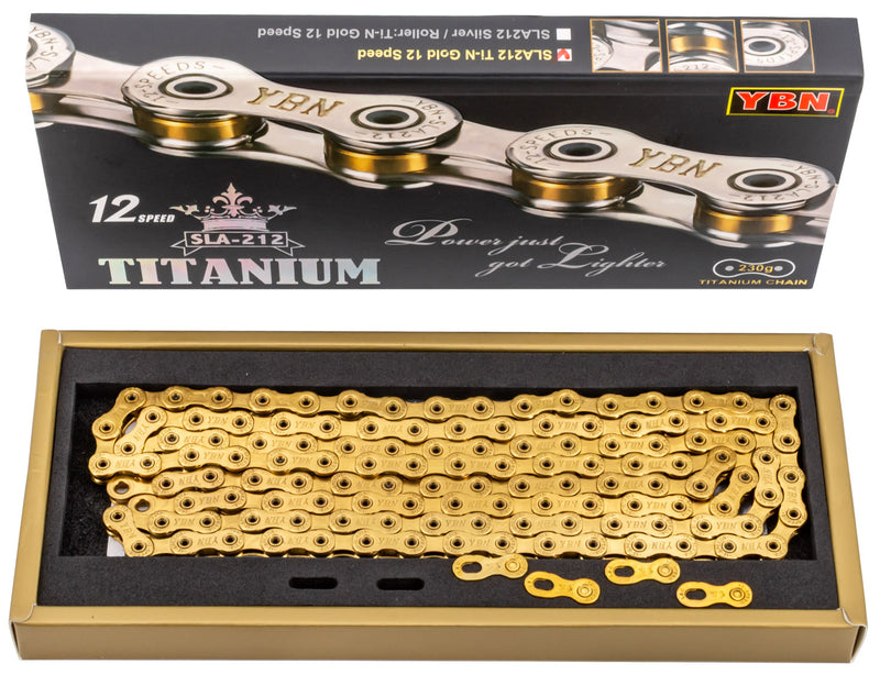 Laden Sie das Bild in Galerie -Viewer, Ybn sla 212 ti-n titanium 12-speed chain hollow pin