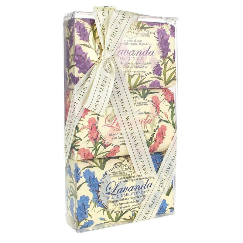 Load image into Gallery viewer, Nesti dante geschenkset zeep lavanda 3x150gr.