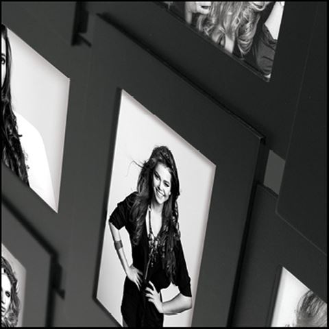 Load image into Gallery viewer, Zep fotolijst af33b vicenza black voor 9 foto's