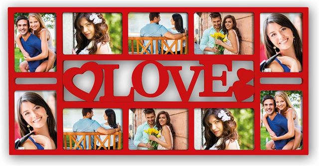 Load image into Gallery viewer, Zep fotolijst xb5055r reus red voor 10 foto's