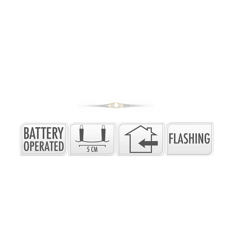 Laden Sie das Bild in Galerie -Viewer, Zilverdraad flashing led ww 100 leds 495cm