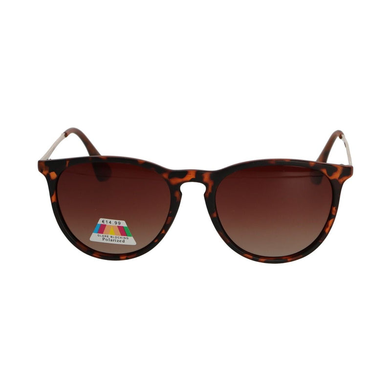 Load image into Gallery viewer, Spectrum polarized zonnebril rond tortoise goud bruin dames