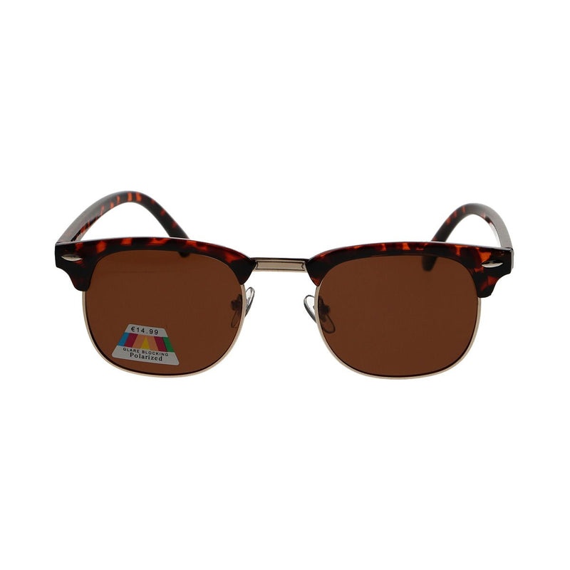 Load image into Gallery viewer, Spectrum polarized zonnebril club vierkant havana goud bruin unisex