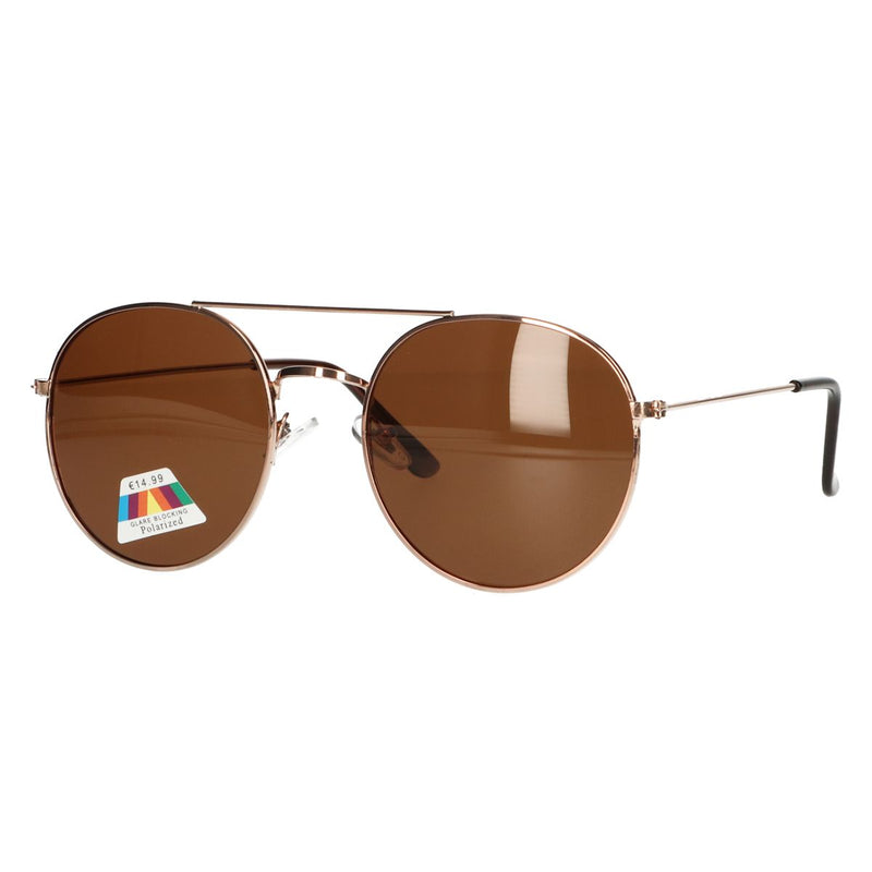 Load image into Gallery viewer, Spectrum polarized zonnebril piloot bruin glas unisex