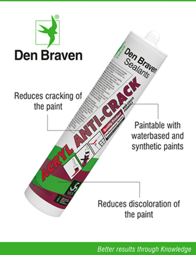 Laden Sie das Bild in Galerie -Viewer, Den braven zwaluw acrylaatkit anti-crack 310ml wit - 11615201 - 11615201
