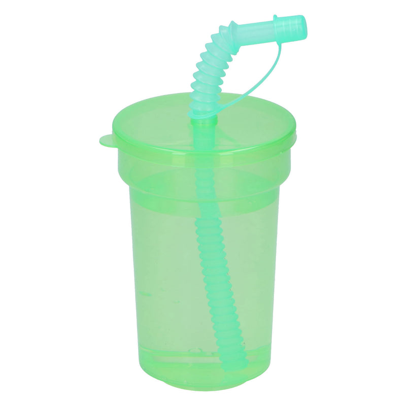 Cargue la imagen en el visor de la galería, Kunststof Drinkbeker met Rietje 387ml, 6st.