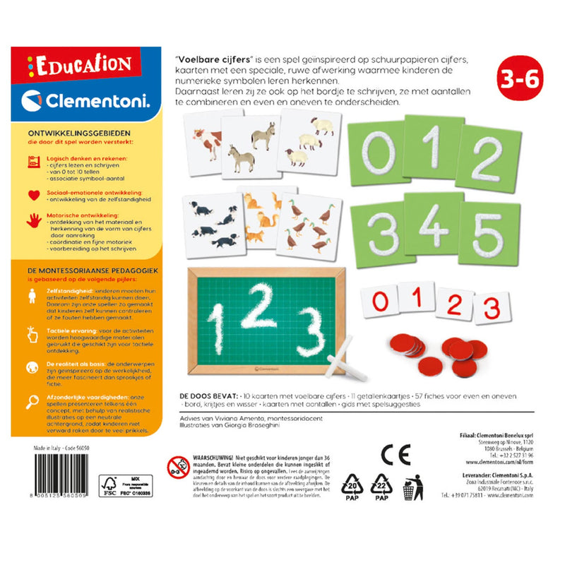 Load image into Gallery viewer, Clementoni Education Montessori Voelbare Cijfers