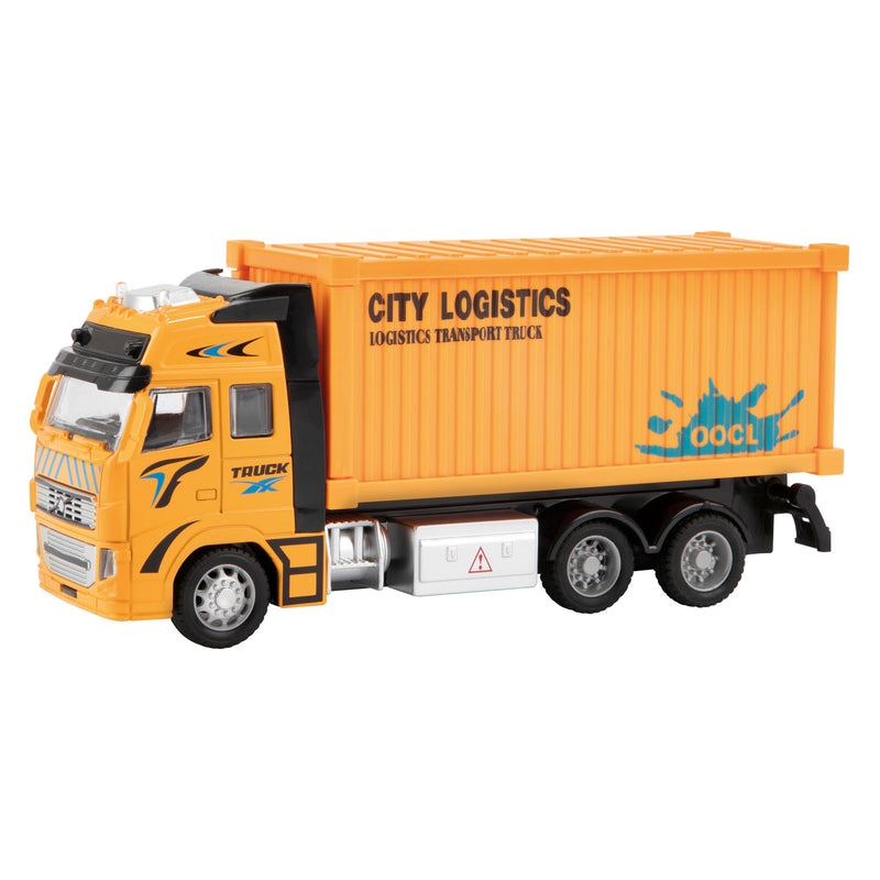 Load image into Gallery viewer, Toi-Toys Metal Pull-back Container Vrachtwagen 1:38