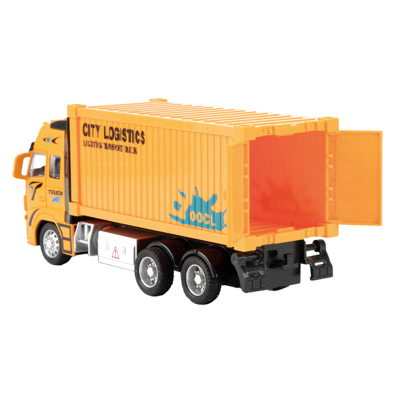 Load image into Gallery viewer, Toi-Toys Metal Pull-back Container Vrachtwagen 1:38