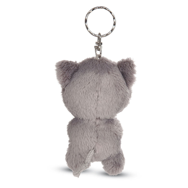 Load image into Gallery viewer, Nici Glubschis Pluchen Sleutelhanger Kat Grijs Felinja, 9cm