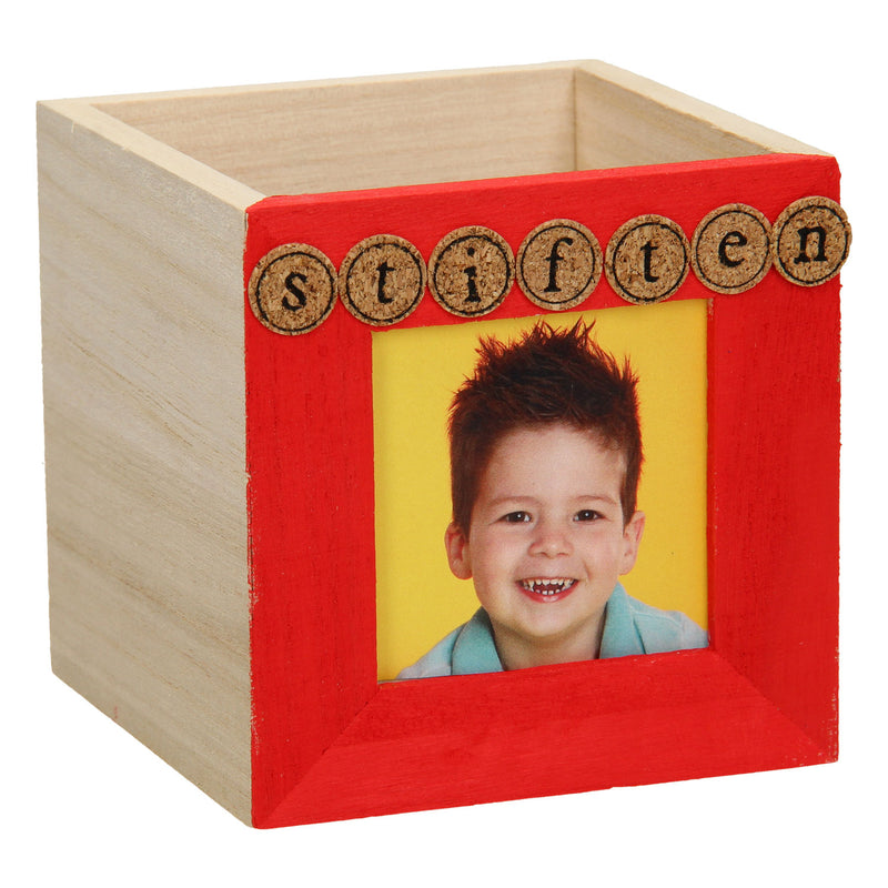 Load image into Gallery viewer, Playwood Versier je eigen Houten Pennenbakje (fotolijstje)