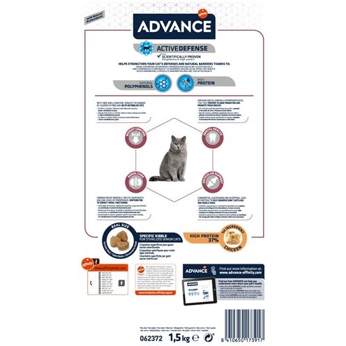 Load image into Gallery viewer, Advance Cat sterilized sensitive senior 10+