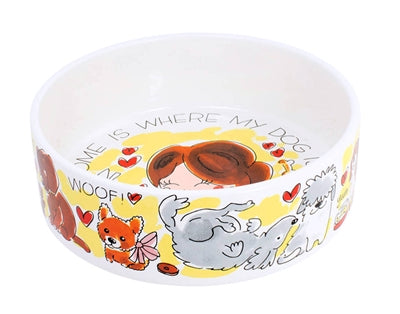 Load image into Gallery viewer, Blond amsterdam Voerbak hond home is where my dog is