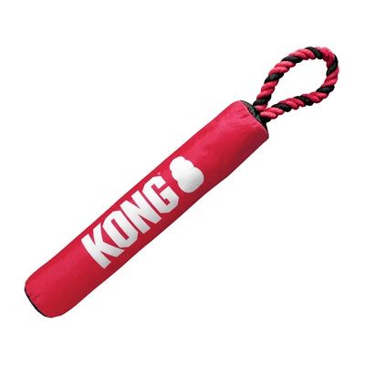 Load image into Gallery viewer, Kong Signature stick met touw rood zwart