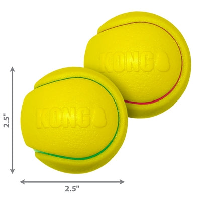 Load image into Gallery viewer, Kong Squeezz tpr tennisbal geel assorti