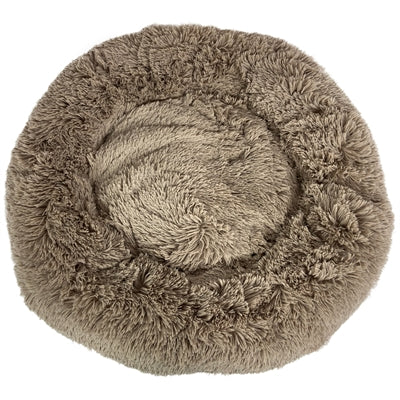 Load image into Gallery viewer, Foeiii Hondenmand zenji relax donut lichtbruin