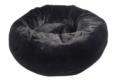 Load image into Gallery viewer, Foeiii Hondenmand cozy pluche relax donut zwart