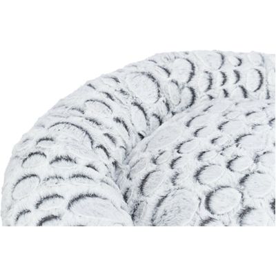 Load image into Gallery viewer, Trixie Hondenmand mila rond pluche wit grijs