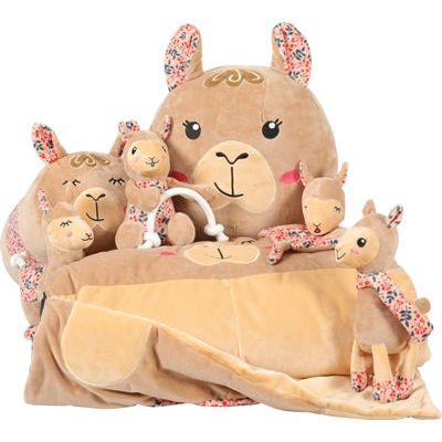 Load image into Gallery viewer, Zolux Chiquitos pluche lama met touw gerecycled